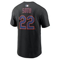 Men's Nike Juan Soto Black New York Mets Home Name & Number T-Shirt
