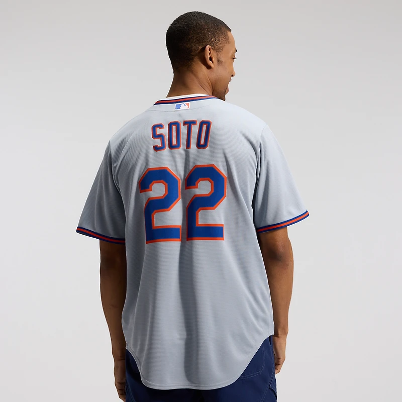 Men's Nike Juan Soto Gray New York Mets Road Replica Jersey