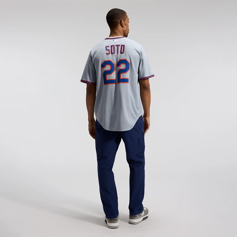 Men's Nike Juan Soto Gray New York Mets Road Replica Jersey