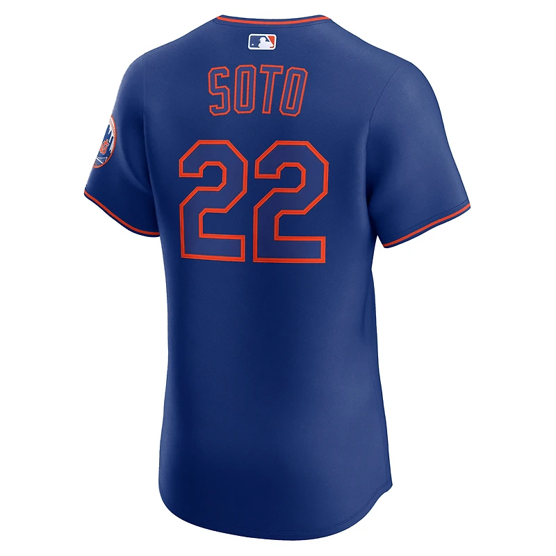 Maillot Nike Juan Soto Royal New York Mets Alternate 2 Elite pour homme