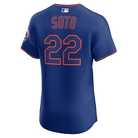 Maillot Nike Juan Soto Royal New York Mets Alternate 2 Elite pour homme