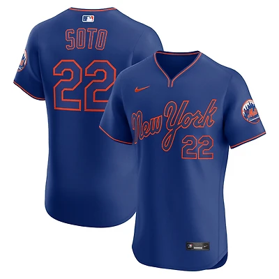 Men's Nike Juan Soto Royal New York Mets Alternate 2 Elite Jersey