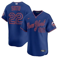 Maillot Nike Juan Soto Royal New York Mets pour homme, édition limitée