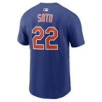 Men's Nike Juan Soto Royal New York Mets Name & Number T-Shirt