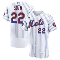 Men's Nike Juan Soto White New York Mets Home Authentic Sponsor Patch Jersey