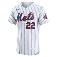 Maillot Nike Juan Soto blanc domicile élite des New York Mets pour homme