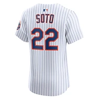 Men's Nike Juan Soto White New York Mets Home Elite Jersey