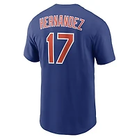 T-shirt Nike Keith Hernandez Royal New York Mets Cooperstown Collection pour homme, nom et numéro