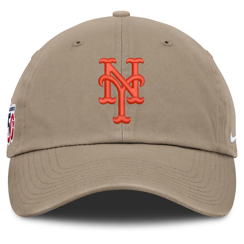 Men's Nike Khaki New York Mets Celebrating America's 250th Club Adjustable Hat