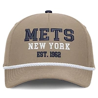 Casquette Nike kaki New York Mets pour homme, édition spéciale Fête des Pères, taille haute ajustable.