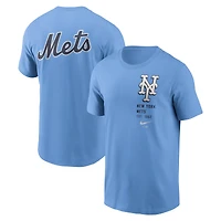 Men's Nike Light Blue New York Mets Record Shattered T-Shirt