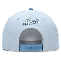 Casquette ajustable Nike Rise Dri-Fit bleu clair pour homme des Mets de New York