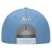Casquette ajustable Nike Rise Dri-Fit bleu clair pour homme des Mets de New York
