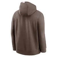 Men's Nike Light Brown New York Mets Statement Pullover Hoodie