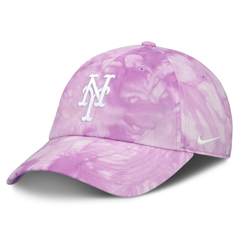 Casquette ajustable Nike rose clair pour homme, collection New York Mets, spéciale fête des mères