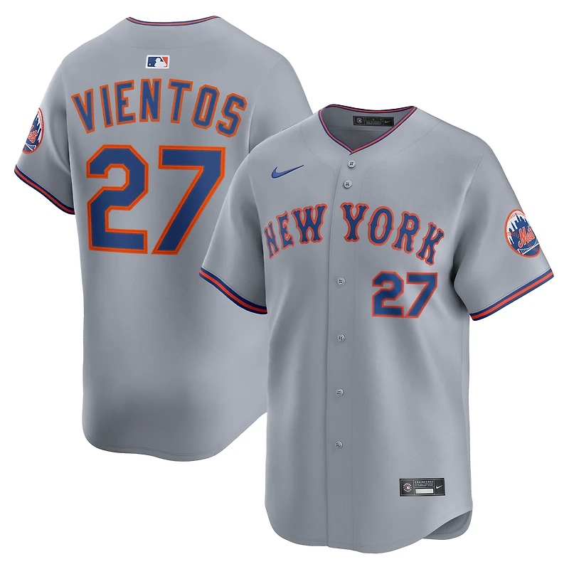 Men's Nike Mark Vientos Gray New York Mets All-Star Limited Jersey