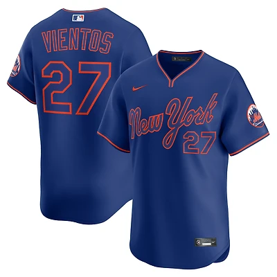 Maillot de joueur alternatif Nike Mark Vientos Royal New York Mets pour homme, édition limitée