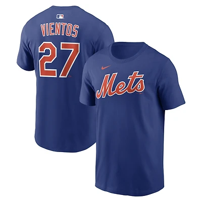 Men's Nike Mark Vientos Royal New York Mets Name & Number T-Shirt