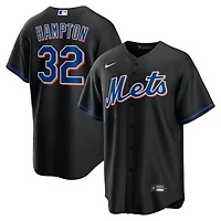Maillot Nike Mike Hampton pour homme, réplique alternative des New York Mets 2022, noir