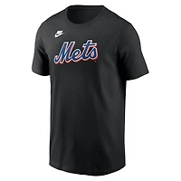 Men's Nike Mike Piazza Black New York Mets Fuse Name & Number T-Shirt
