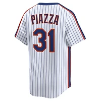 Men's Nike Mike Piazza White New York Mets Throwback Cooperstown Collection Limited Jersey