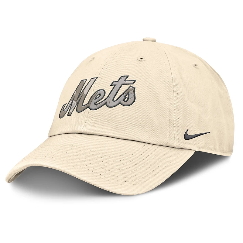 Casquette ajustable Nike Natural New York Mets Camo Pack Club pour homme