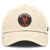 Men's Nike Natural New York Mets Cooperstown Collection Club Adjustable Hat