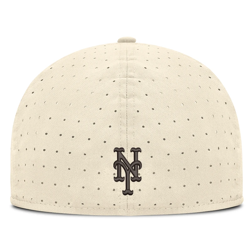 Men's Nike Natural New York Mets True Dri-FIT AeroBill Fitted Hat