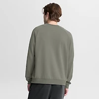 Sweat-shirt raglan Nike Dri-FIT pour homme, motif New York Mets, couleur olive.