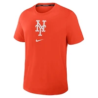 Men's Nike Orange New York Mets Authentic Collection Early Work Tri-Blend Dri-FIT T-Shirt