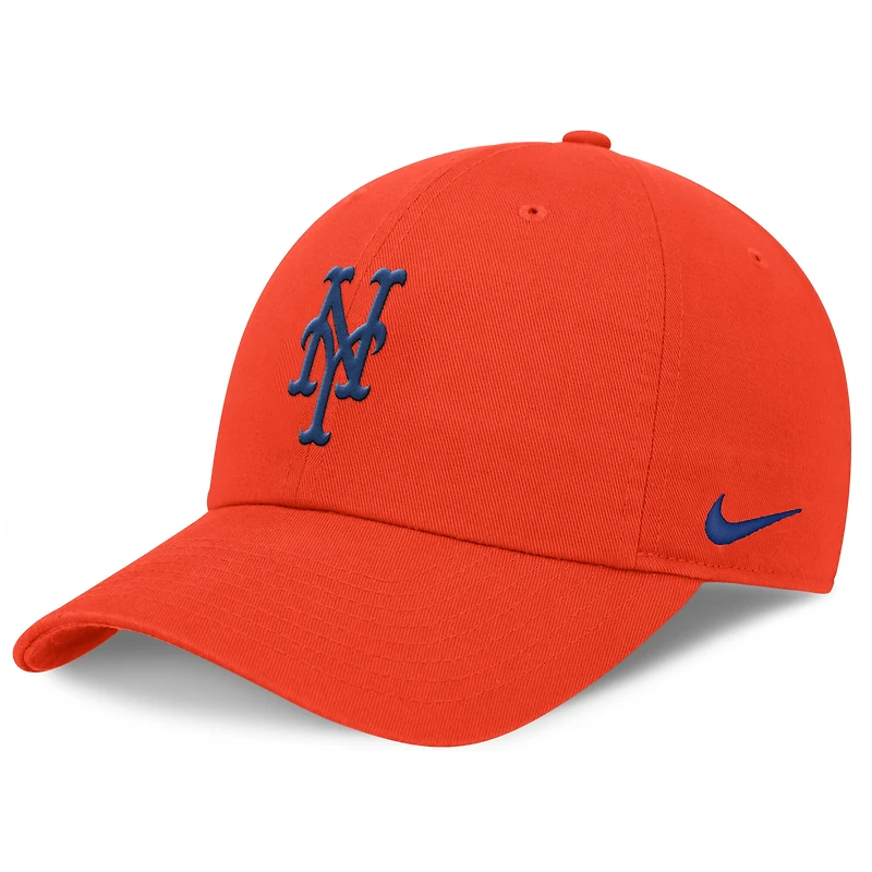 Men's Nike Orange New York Mets Club Adjustable Hat