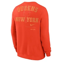 Sweat-shirt à enfiler Nike New York Mets Statement Ball Game Fleece orange pour homme