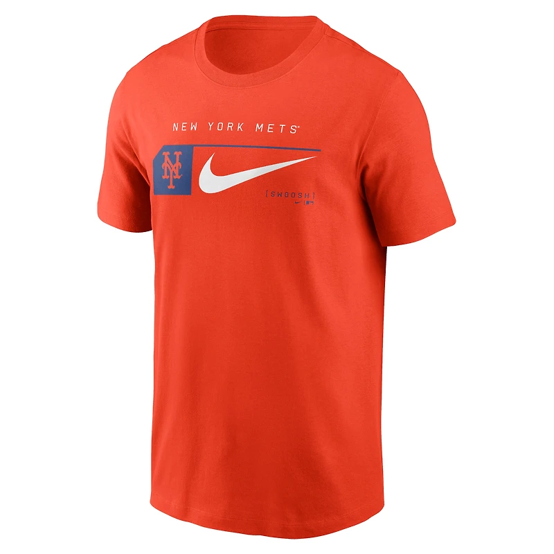 T-shirt Nike Orange New York Mets Team Swoosh Lockup pour homme