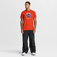 T-shirt Nike orange New York Mets pour homme, logo tri-blend