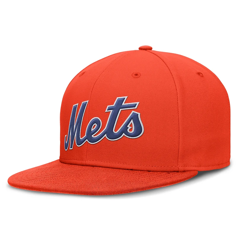 Casquette Nike orange New York Mets Wordmark Dri-FIT pour homme