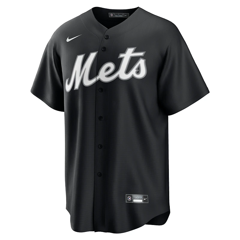 Men's Nike Pete Alonso Black New York Mets  Replica Player Jersey
