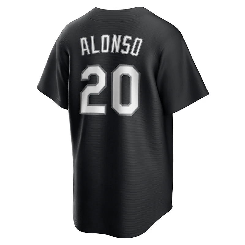Men's Nike Pete Alonso Black New York Mets  Replica Player Jersey