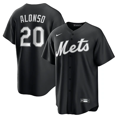 Men's Nike Pete Alonso Black New York Mets  Replica Player Jersey