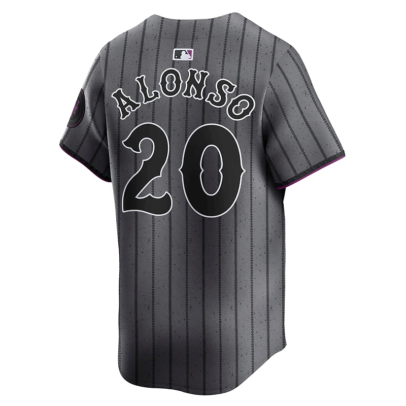 Men's Nike Pete Alonso Gray New York Mets City Connect Limited Jersey