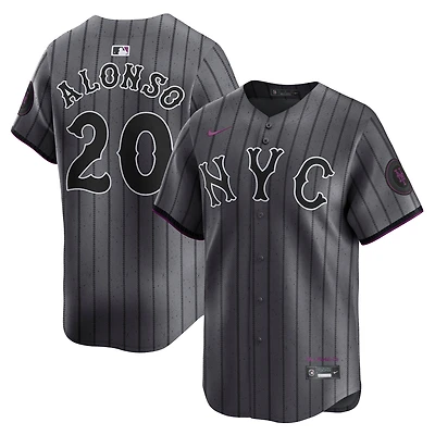 Men's Nike Pete Alonso Gray New York Mets City Connect Limited Jersey