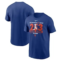 Men's Nike Pete Alonso Royal New York Mets Home Run Record T-Shirt