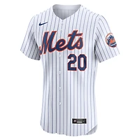 Maillot Nike Pete Alonso pour homme, blanc, New York Mets, domicile Elite