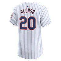 Maillot Nike Pete Alonso pour homme, blanc, New York Mets, domicile Elite
