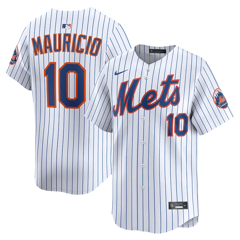 Maillot de joueur alternatif Nike Ronny Mauricio blanc New York Mets pour homme