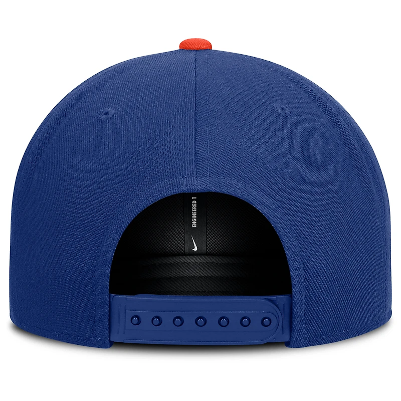 Men's Nike Royal/Orange New York Mets Primetime Pro Dri-FIT Snapback Hat
