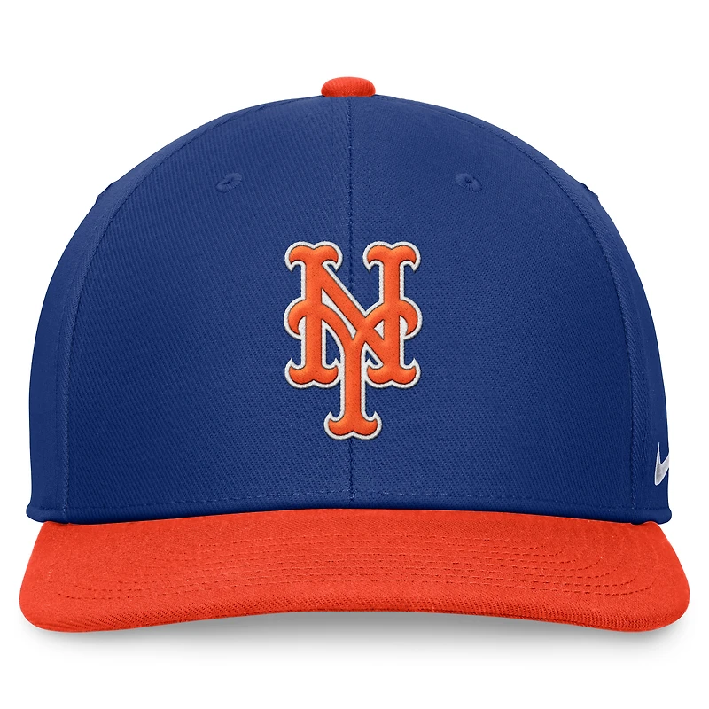 Men's Nike Royal/Orange New York Mets Two-Tone Snapback Hat
