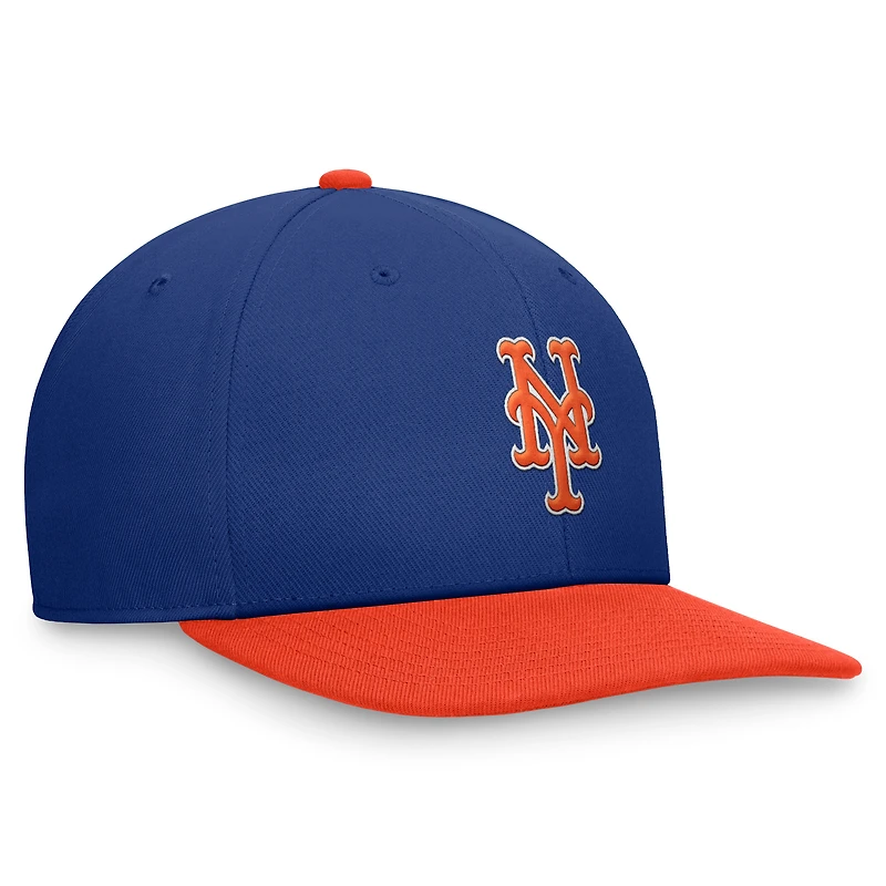 Men's Nike Royal/Orange New York Mets Two-Tone Snapback Hat