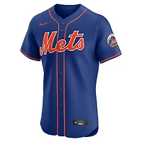 Men's Nike Royal New York Mets Alternate Vapor Premier Elite Patch Jersey