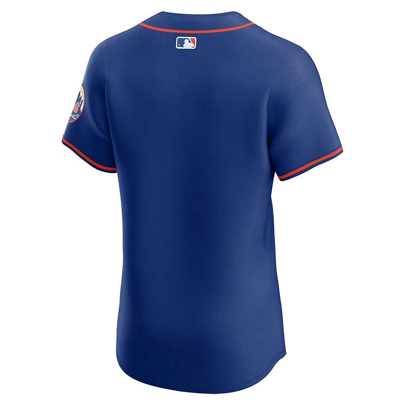 Men's Nike Royal New York Mets Alternate Vapor Premier Elite Patch Jersey