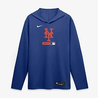 Men's Nike Black New York Mets Authentic Collection Dri-FIT Long Sleeve Hooded T-Shirt